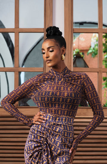 Wanni Fuga Iris Body Suit Anagram (Indigo)